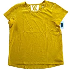 NWT OLD NAVY LIGHTWEIGHT MUSTARD COLOR TOP BIG GIRLS SIZE XXL (18)